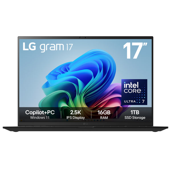 LG Gram Hybrid AI Copilot+ 17" Laptop (17Z90TL-G.AU78A1) - Intel Core Ultra 7 256V, 16GB RAM, 1TB SSD, Windows 11 Home
