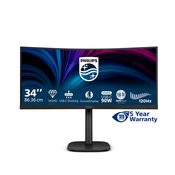 Philips 3000 Series 34" UltraWide QHD 120Hz Monitor (34B2U3600C/00)