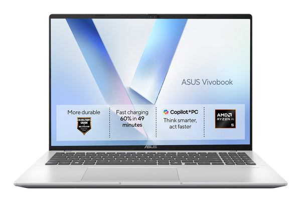 ASUS Vivobook 16 Laptop (90NB15F2-M00KU0) - AMD Ryzen AI 5 330, 16GB RAM, 512GB SSD, Windows 11 Pro