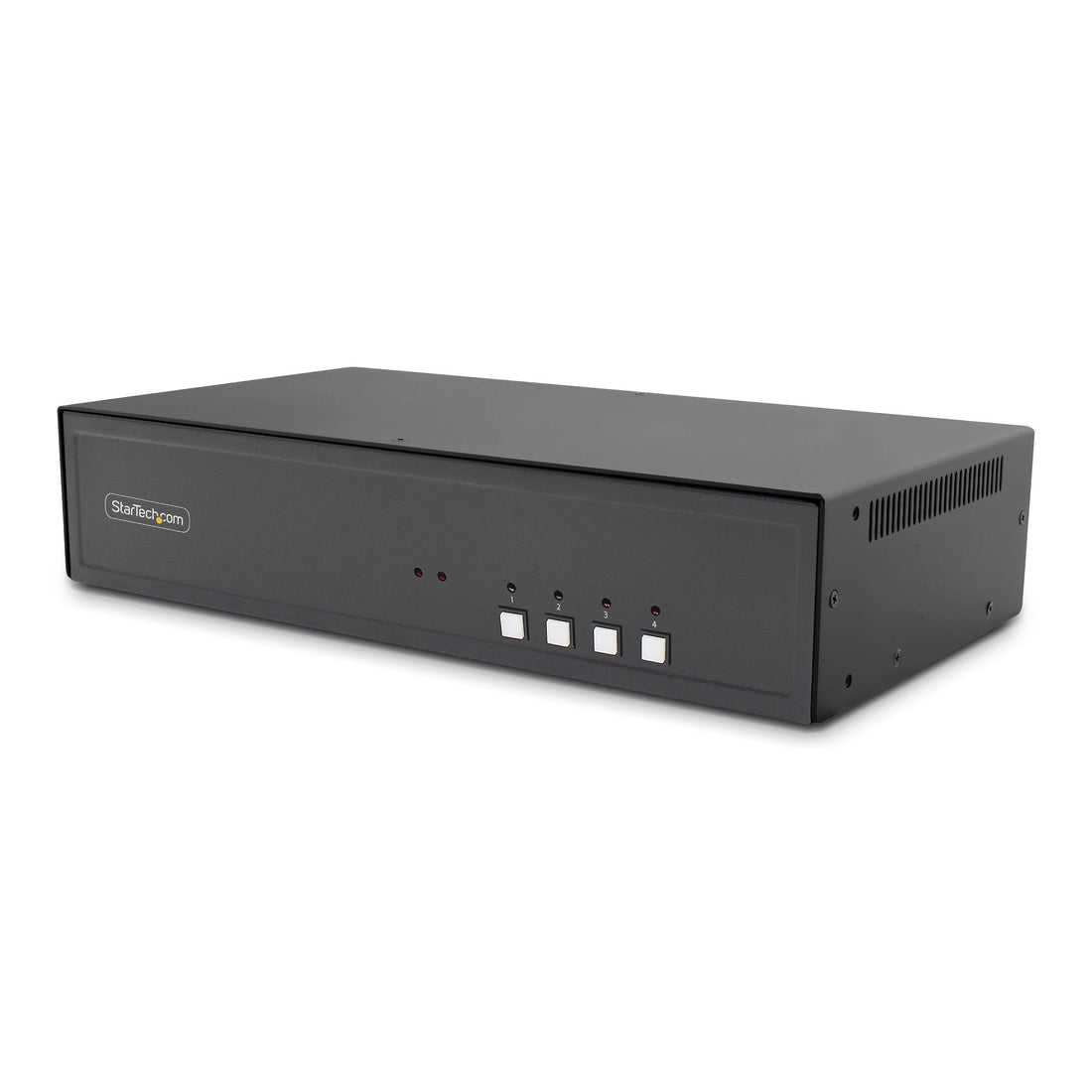 StarTech.com Secure 4-Port Dual-Monitor KVM Switch, DisplayPort, 4K 60Hz, NIAP 4.0 Desktop KVM, CAC, Metal