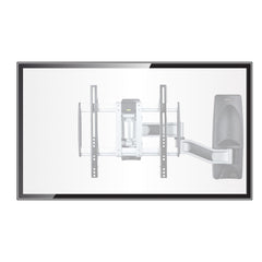 StarTech.com Articulating TV Wall Mount, VESA Wall Mount, Supports 26 to 65 inch/99lb/Flat/Curved TVs, Retractable Low Profile Wall Mount TV Bracket, Adjustable Corner TV Wall Mount