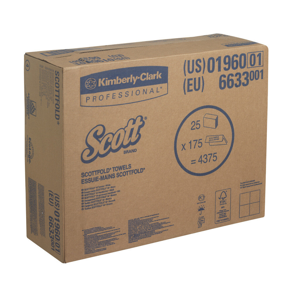 SCOTT 6633 paper towels 175 sheets Fiber White - image 6
