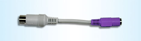 CHERRY 6171717 cable gender changer PS/2 DIN Grey, Violet