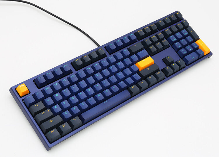 Ducky One 2 Horizon keyboard Gaming USB UK English Black, Blue, Yellow