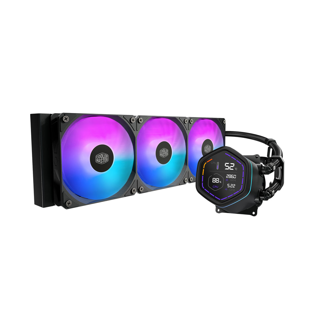 Cooler Master MasterLiquid Core Nex Digital Processor All-in-one liquid cooler 12 cm Black