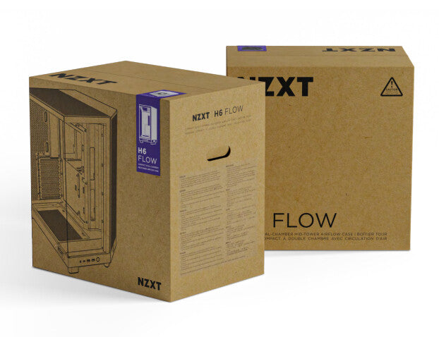 NZXT H6 Flow Midi Tower White - image 12