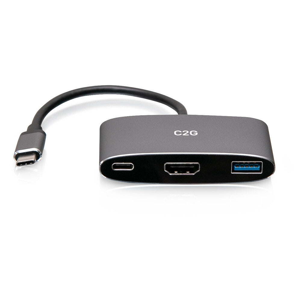 C2G USB-C® 3-in-1 Mini Docking Station with HDMI®, USB-A, and USB-C Power Delivery up to 100W - 4K 60Hz