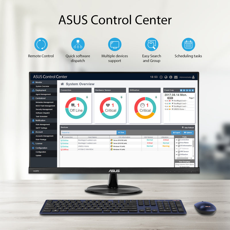 ASUS ExpertCenter D5 SFF D500SER-514400009W Intel® Core™ i5 i5-14400 8 GB DDR5-SDRAM 512 GB SSD Windows 11 Home PC Black