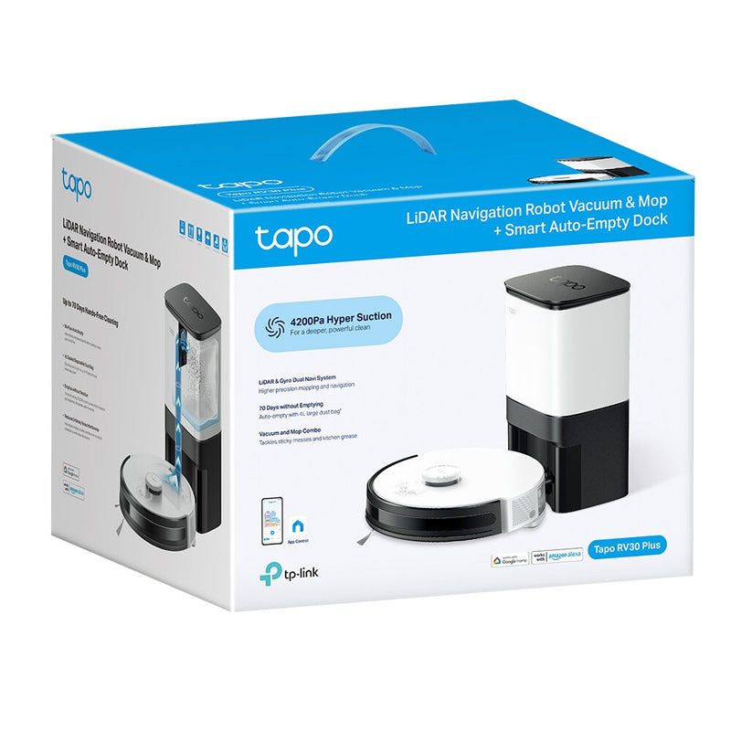 TP-Link Tapo RV30 Plus 4.4 L Bagless Black, Grey, White