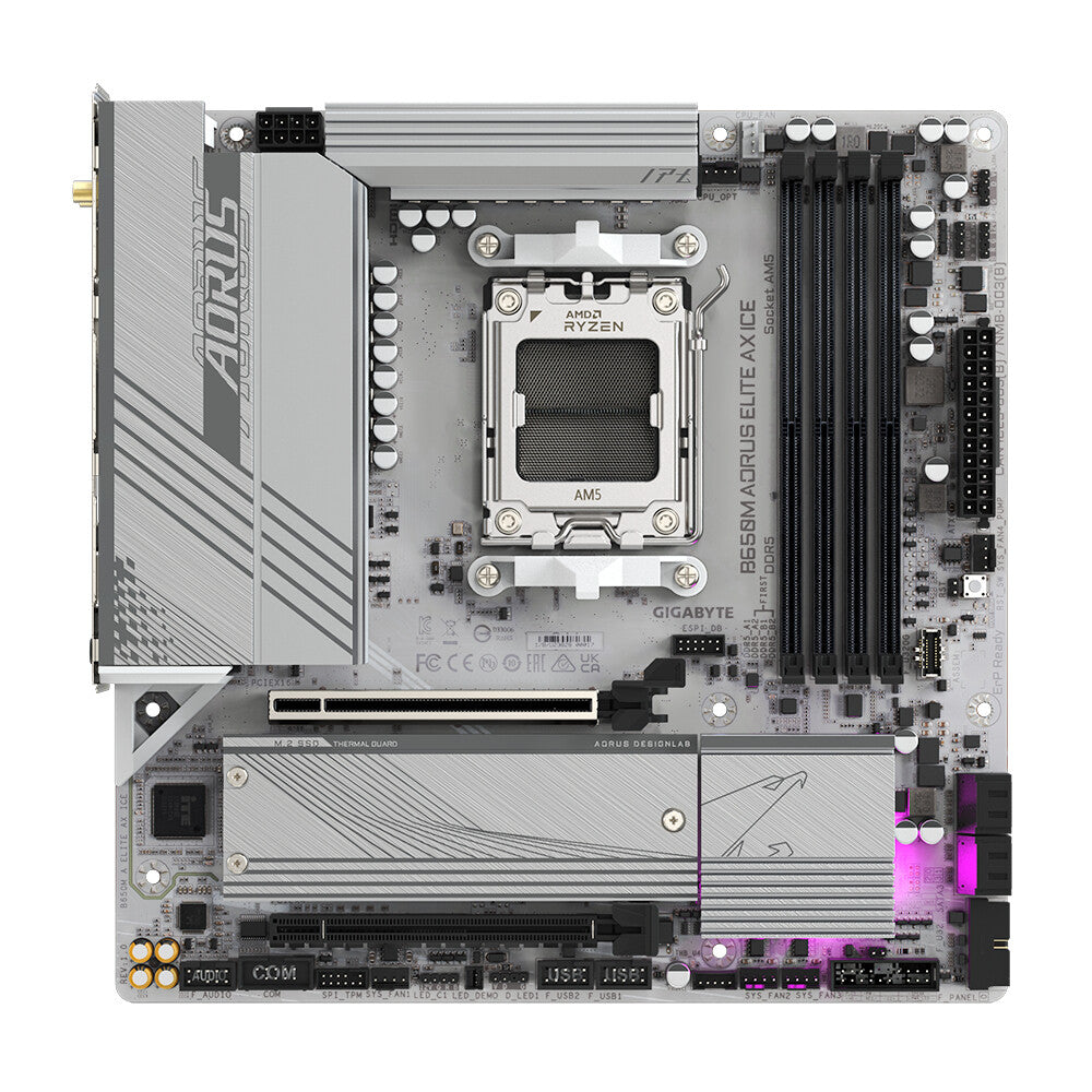GIGABYTE B650M AORUS ELITE AX ICE Motherboard - image 2