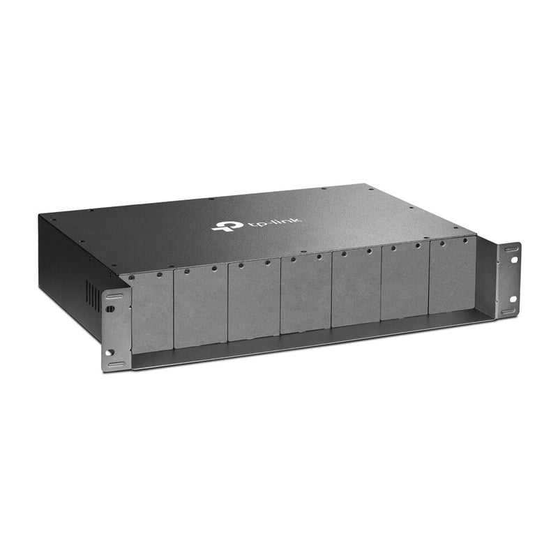 TP-LINK (MC1400) 14-Slot Rackmount Chassis, 14 Bays for up to 14 Media Converters, Hot-Swappable, 2 Fans