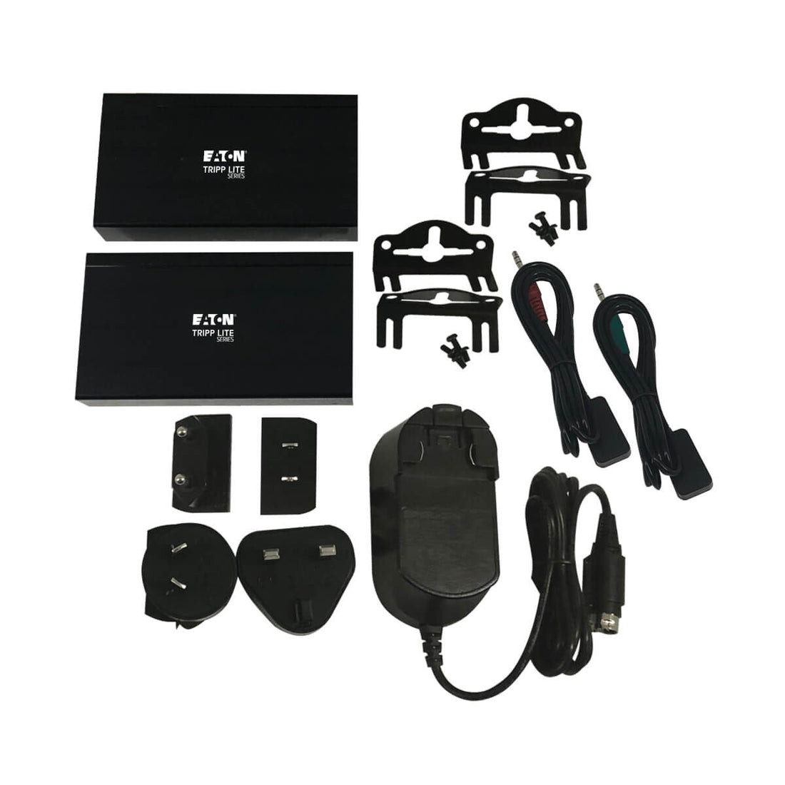 Tripp Lite B127A-1A1-BHBH HDMI over Cat6 Extender Kit, KVM Support, 4K 60Hz, 4:4:4, USB/IR, PoC, HDR, HDCP 2.2, 230 ft., TAA