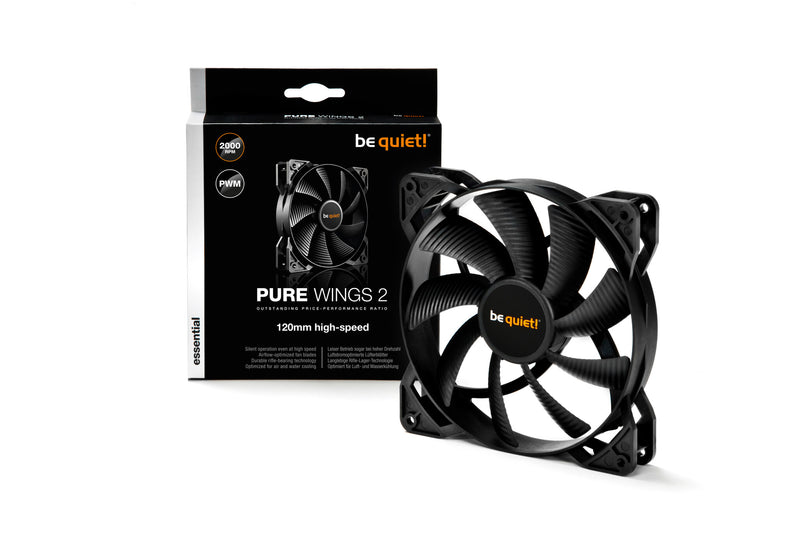 be quiet! Pure Wings 2 120mm PWM high-speed Computer case Fan 12 cm Black
