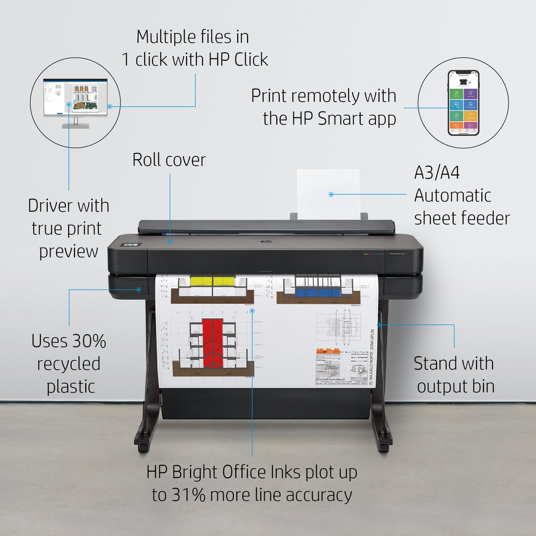 HP Designjet T630 24-in Printer