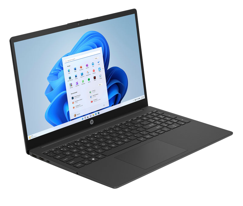 HP 15-fc0038na AMD Ryzen™ 3 7320U Laptop 39.6 cm (15.6") Full HD 8 GB LPDDR5-SDRAM 256 GB SSD Wi-Fi 6 (802.11ax) Windows 11 Home Black