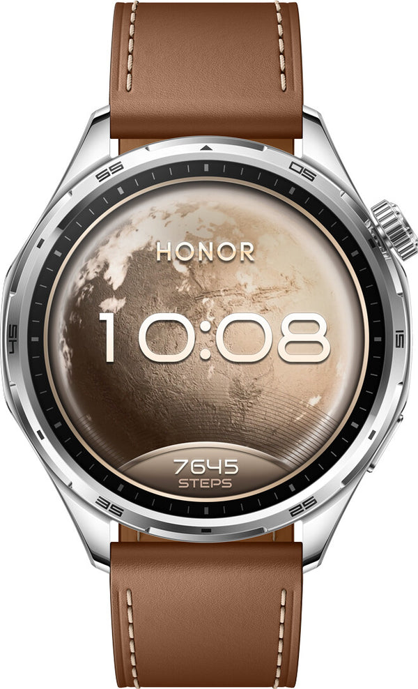 Honor Watch 6 3.71 cm (1.46") AMOLED 46.5 mm Digital 464 x 464 pixels Touchscreen Stainless steel GPS (satellite)