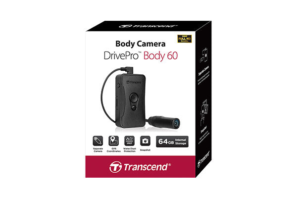 Transcend DrivePro Body 60 Shoulder body camera 1920 x 1080 pixels Black Battery Wi-Fi Wi-Fi 4 , Wi-Fi 5 - image 3