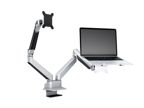 Multibrackets M VESA Gas Lift Arm Dual Arm w, Laptop Holder Silver