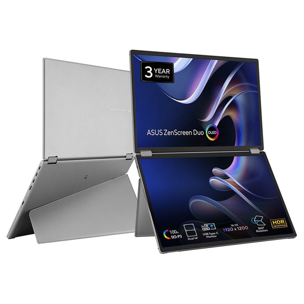 ASUS ZenScreen Duo OLED 14" WUXGA Monitor, Silver (MQ149CD)