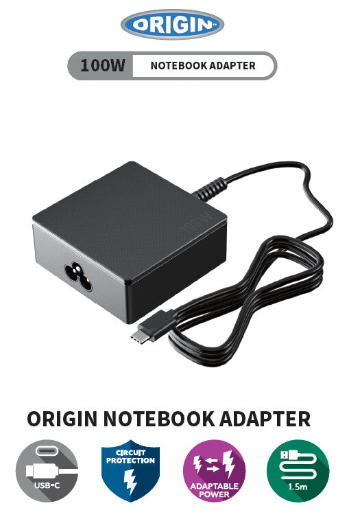 Origin Storage 100W USB-C Adapter with EU Cable