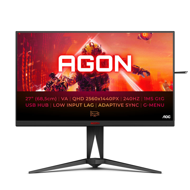 AOC AGON 27" Quad HD 240Hz Gaming Monitor (AG275QZN)