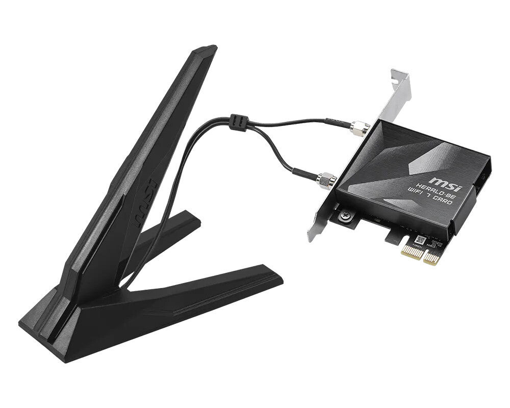 Bluetooth Router For Computer Msi MSI Herald BE9400 WiFi7 PCIe-Card Internal WLAN / Bluetooth 5764 Mbit ...