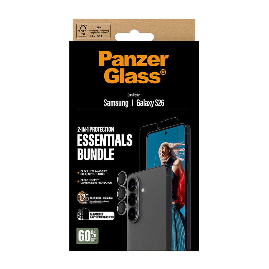 PanzerGlass 2-in-1 Hoops Bundle Samsung Galaxy S26 | Ultra-Wide Fit - image 3