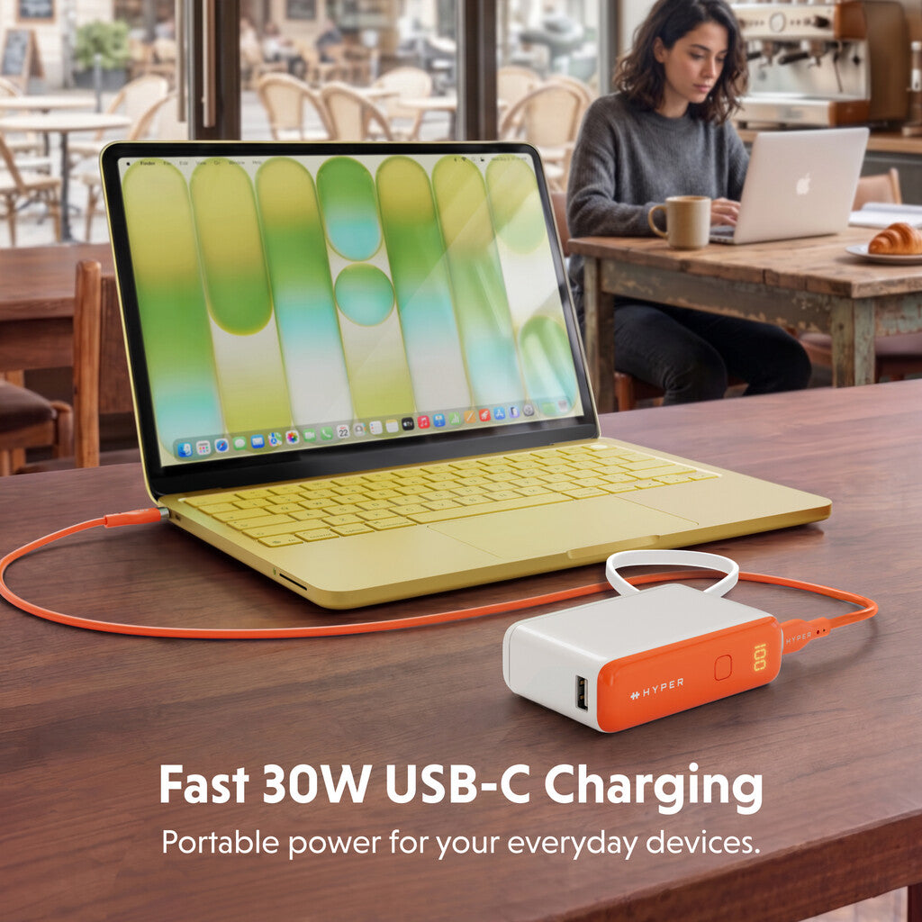 Targus HyperJuice Flex 10K 30W 5000 mAh White, Orange - image 5