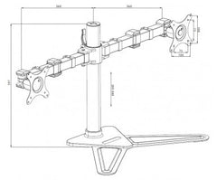 iiyama DS1002D-B1 monitor mount / stand 76.2 cm (30