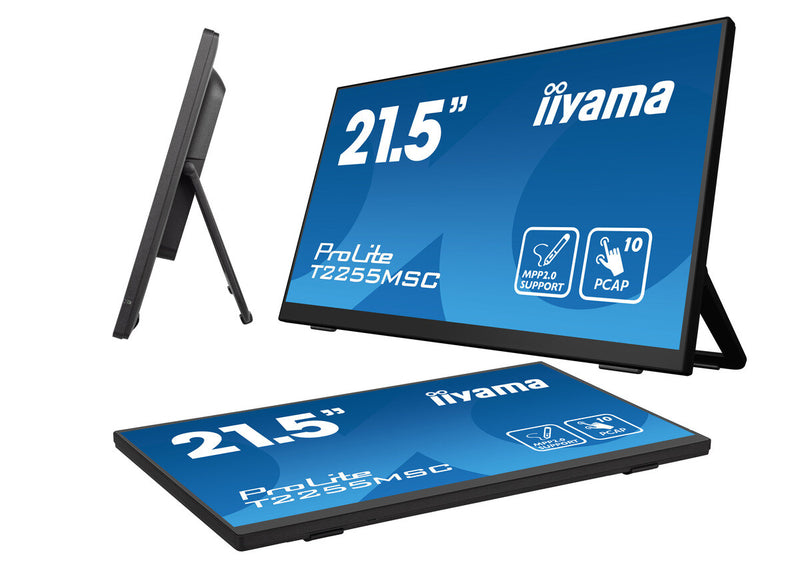 iiyama ProLite T2255MSC-B1 computer monitor 54.6 cm (21.5") 1920 x 1080 pixels Full HD LCD Touchscreen Black
