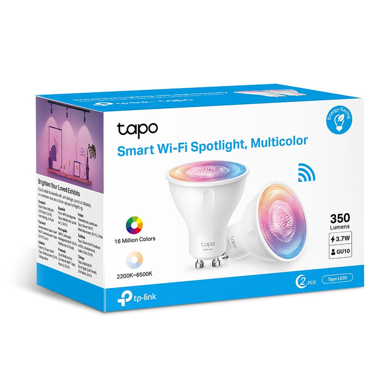 TP-Link Tapo Smart Wi-Fi Spotlight, Dimmable, 2-Pack