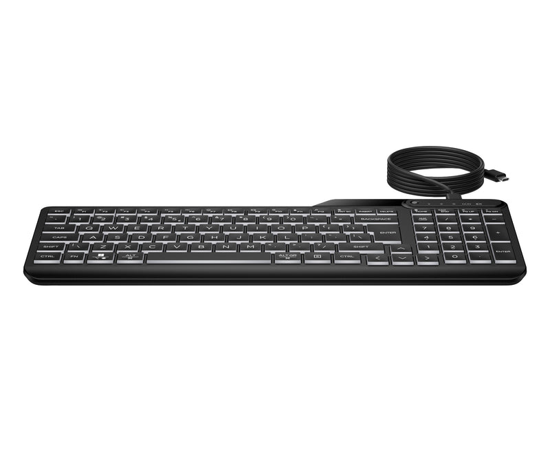 HP 405 Multi-Device Backlit Wired Keyboard