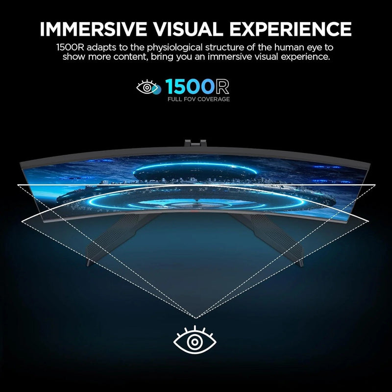 Koorui 24" FHD 180Hz Curved Gaming Monitor (24E6CA)