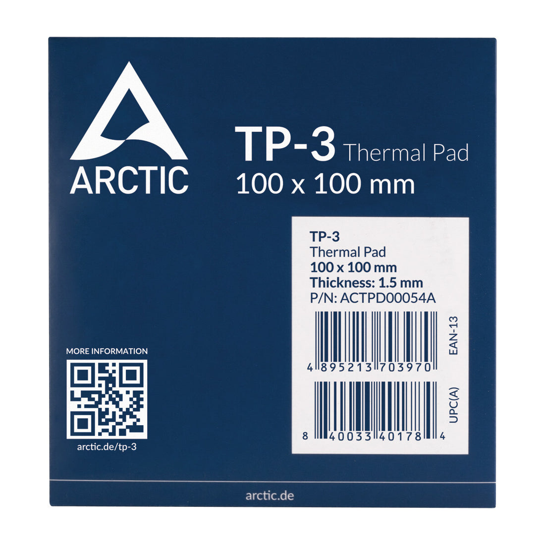 ARCTIC TP-3 Premium Performance Thermal Pad 100 x 100 mm, 1.5 mm - image 4