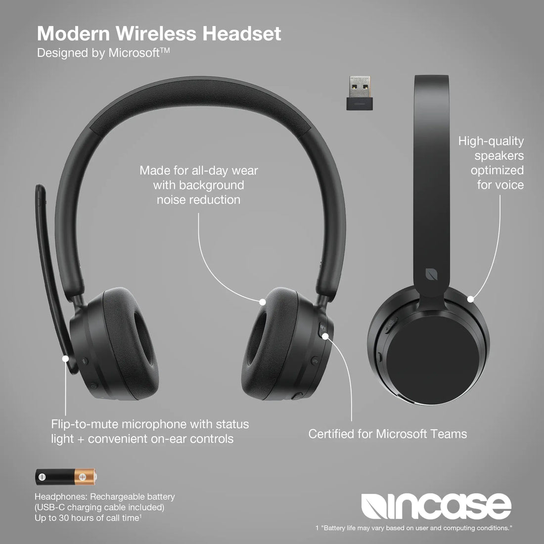 Incase Designed by Microsoft Modern Wireless Headset - image 3