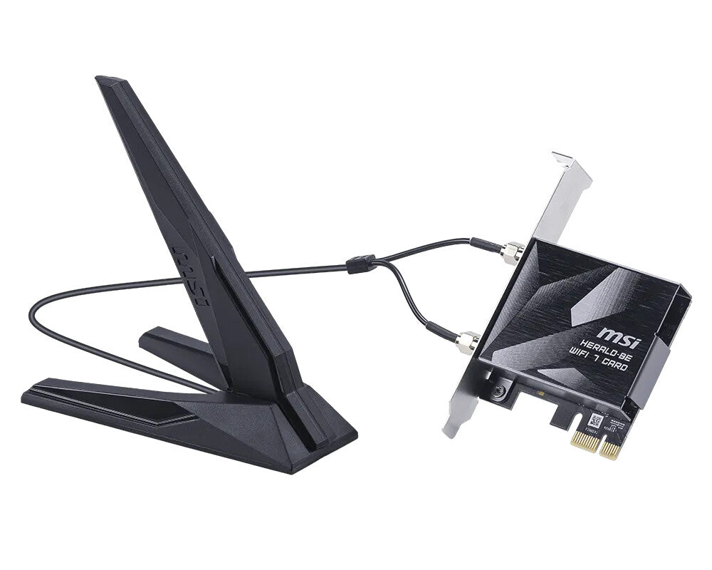 Bluetooth Router For Computer Msi MSI Herald BE9400 WiFi7 PCIe-Card Internal WLAN / Bluetooth 5764 Mbit ...