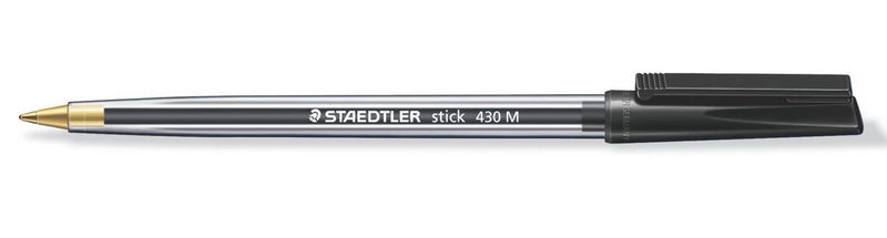 Staedtler stick 430 Black Stick ballpoint pen Medium 10 pc(s)