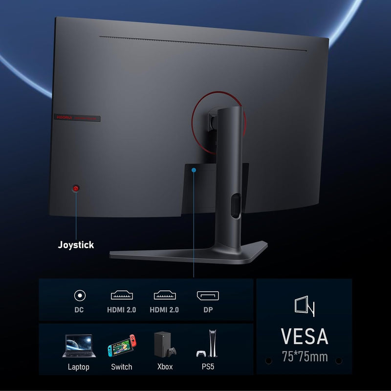 Koorui 31.5" QHD/2K 170Hz Curved Gaming Monitor (GA01)