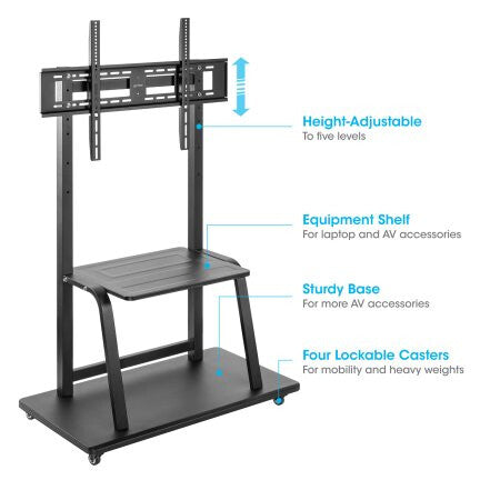 Manhattan Trolley Mount Stand for TV & Monitors, For screens 37" to 100", VESA compatibility: all between - image 6