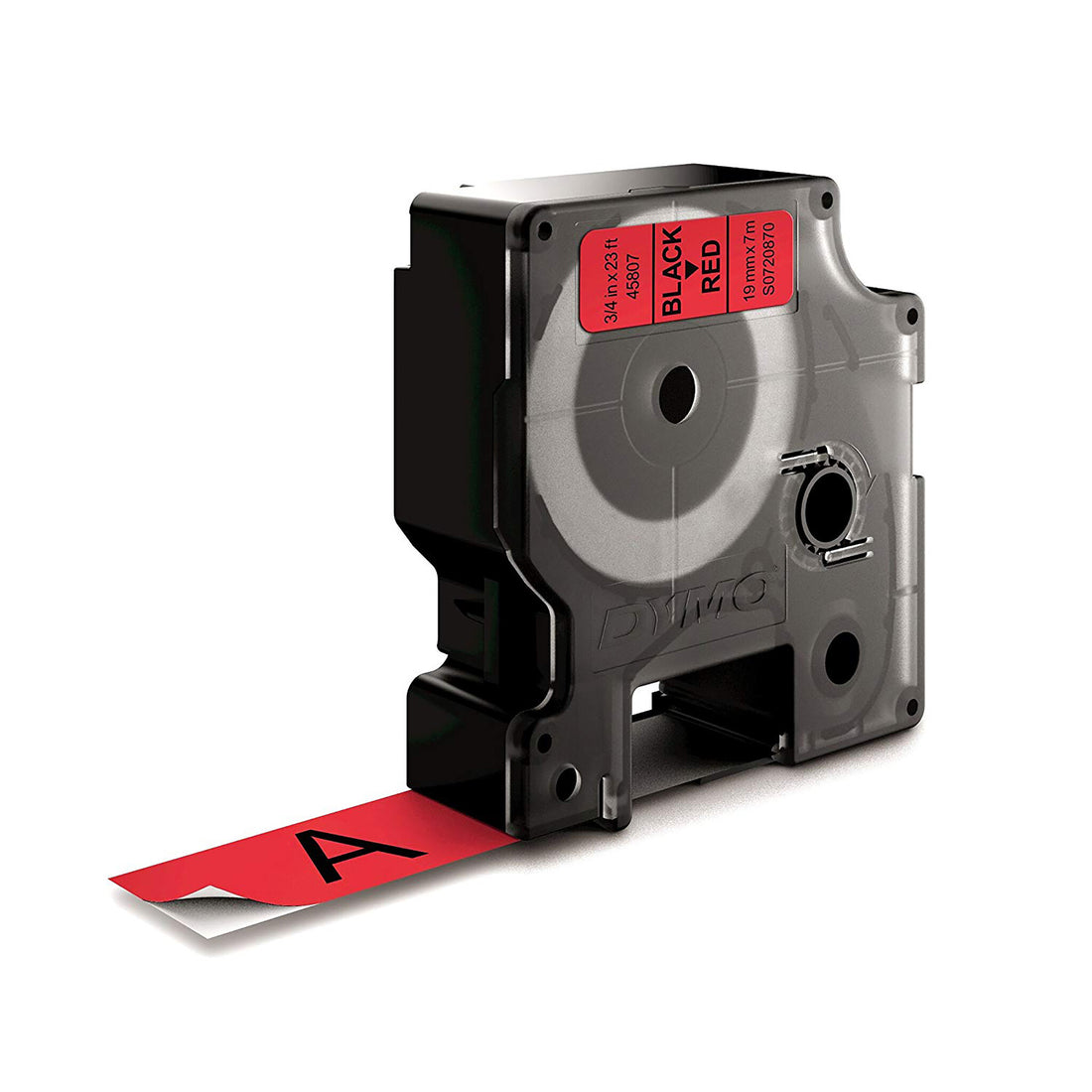 DYMO Authentic D1 Labels | Black Print on Red Tape | 19 mm x 7 m | Self-Adhesive Labels for LabelManager Label - image 4