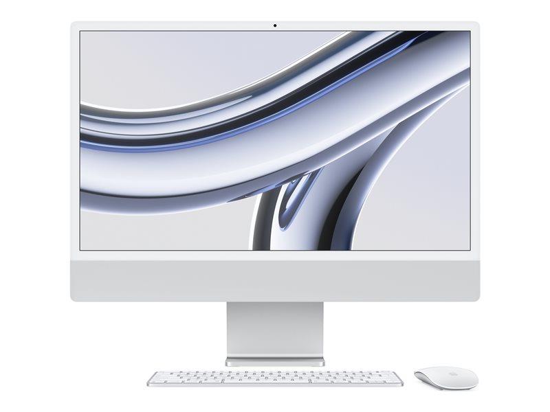 Apple iMac 4.5K 24" M3, 256GB SSD - Silver (MQR93B/A)