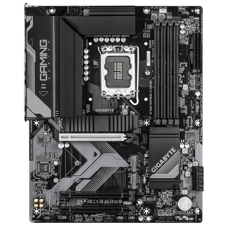 GIGABYTE B760 GAMING X GEN5 Motherboard - Supports 14th Gen. Intel Core CPUs, 8+1+1 phases VRM, up to 5600MHz DDR5, 3xPCIe 4.0 M.2, 2.5 GbE LAN, USB 3.2 Gen 2
