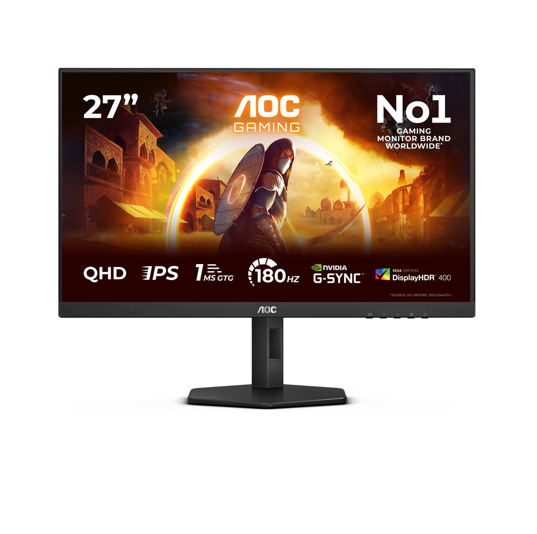 AOC Q27G4X computer monitor 27" 2560 x 1440 pixels Quad HD LCD Black, Red