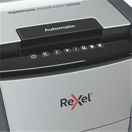 Rexel Optimum AutoFeed+ 225M paper shredder Micro-cut shredding 55 dB 23 cm Black, Silver - image 5