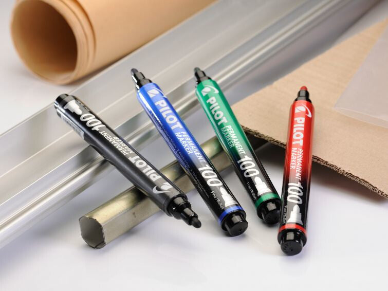 Pilot 100 permanent marker Bullet tip Black 20 - image 6