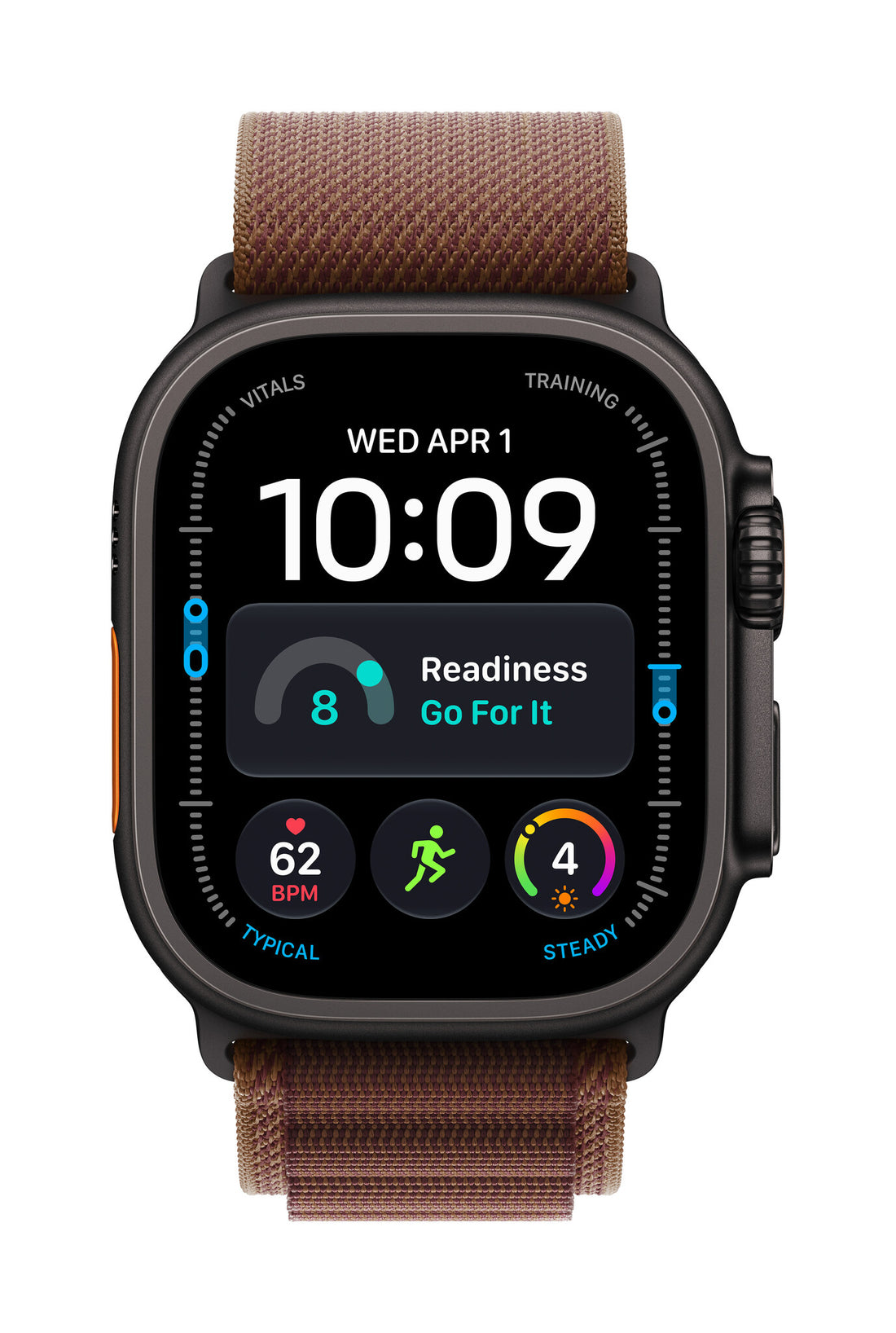 Apple Watch Ultra 4 GPS + Cellular 49mm Black Titanium Case with Burgundy Alpine Loop - L - image 2