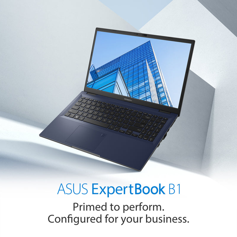 ASUS ExpertBook B1 B1502CG-BQI381XA Intel Core i3 N-series i3-N305 Laptop 39.6 cm (15.6") Full HD 8 GB DDR4-SDRAM 128 GB Flash Wi-Fi 6 (802.11ax) Windows 11 Pro Education Black