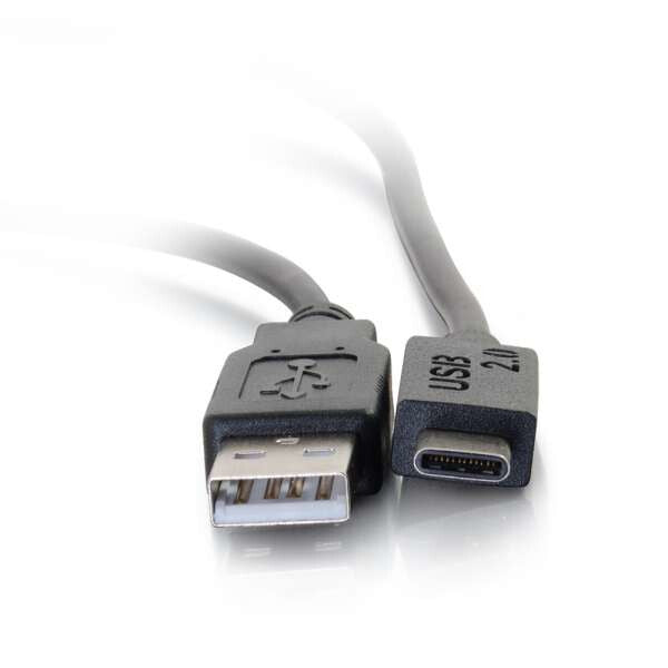 C2G 2m USB 2.0 USB Type C to USB A Cable M/M – USB C Cable Black - image 3