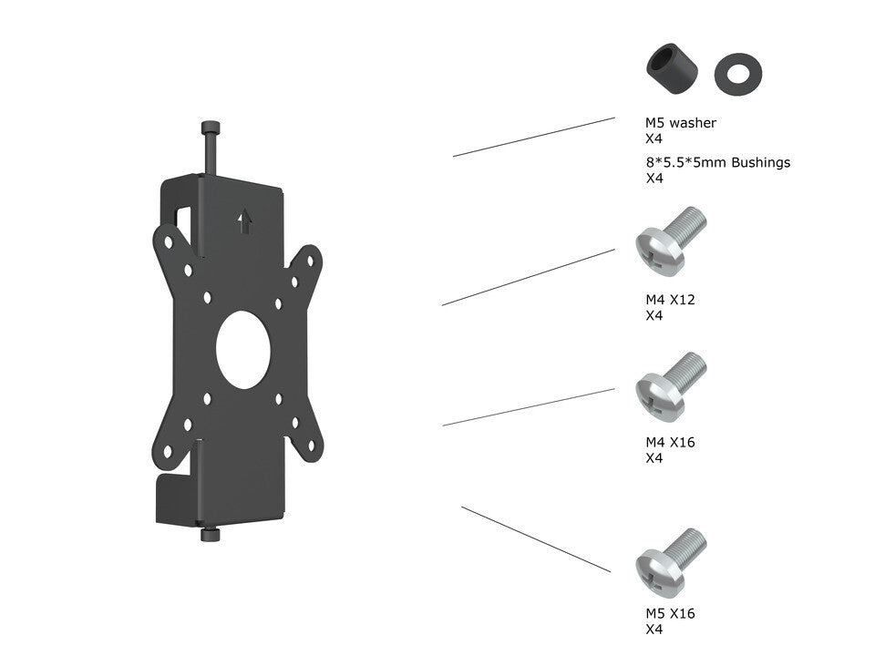 Multibrackets M Pro Series - Monitor Mount Fixed Pro 50/75/100 - image 4