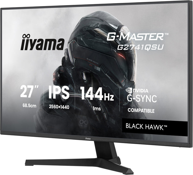 iiyama G-MASTER 27" Black Hawk 144Hz Gaming Monitor (G2741QSU-B1)